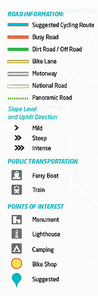 Lisbon Bike Map Key 2